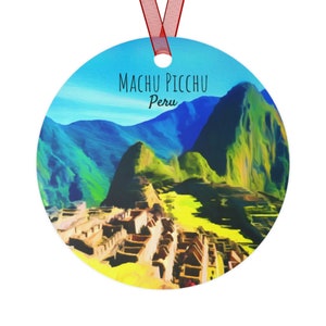 Machu Picchu Ornament, Peru Ornament, Machu Picchu Travel, Peru Christmas Ornament, Machu Picchu Travel, Peru Gifts, Peru Christmas