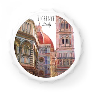 Florence Magnet, Florence Italy Magnet and Bottle Opener, Florence Italy Souvenir, Florence Italy gift, Florence House Warming Gift