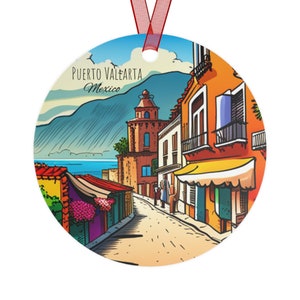 Puerto Vallarta Mexico Ornament, Puerto Vallarta Mexico Christmas Ornament, Puerto Vallarta Ornament, Puerto Vallarta Gift