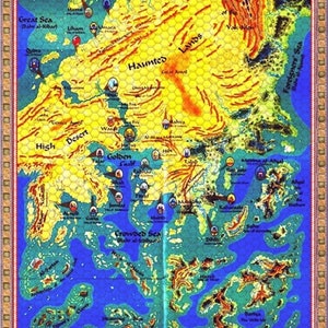 Al Qadim Map in PNG format w/ numbered Hexes - AD&D Dungeons and Dragons - Download