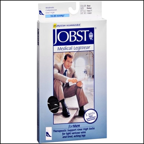 JOBST - Medical Legwear - Mens - BLACK - Knee Medium … - Gem