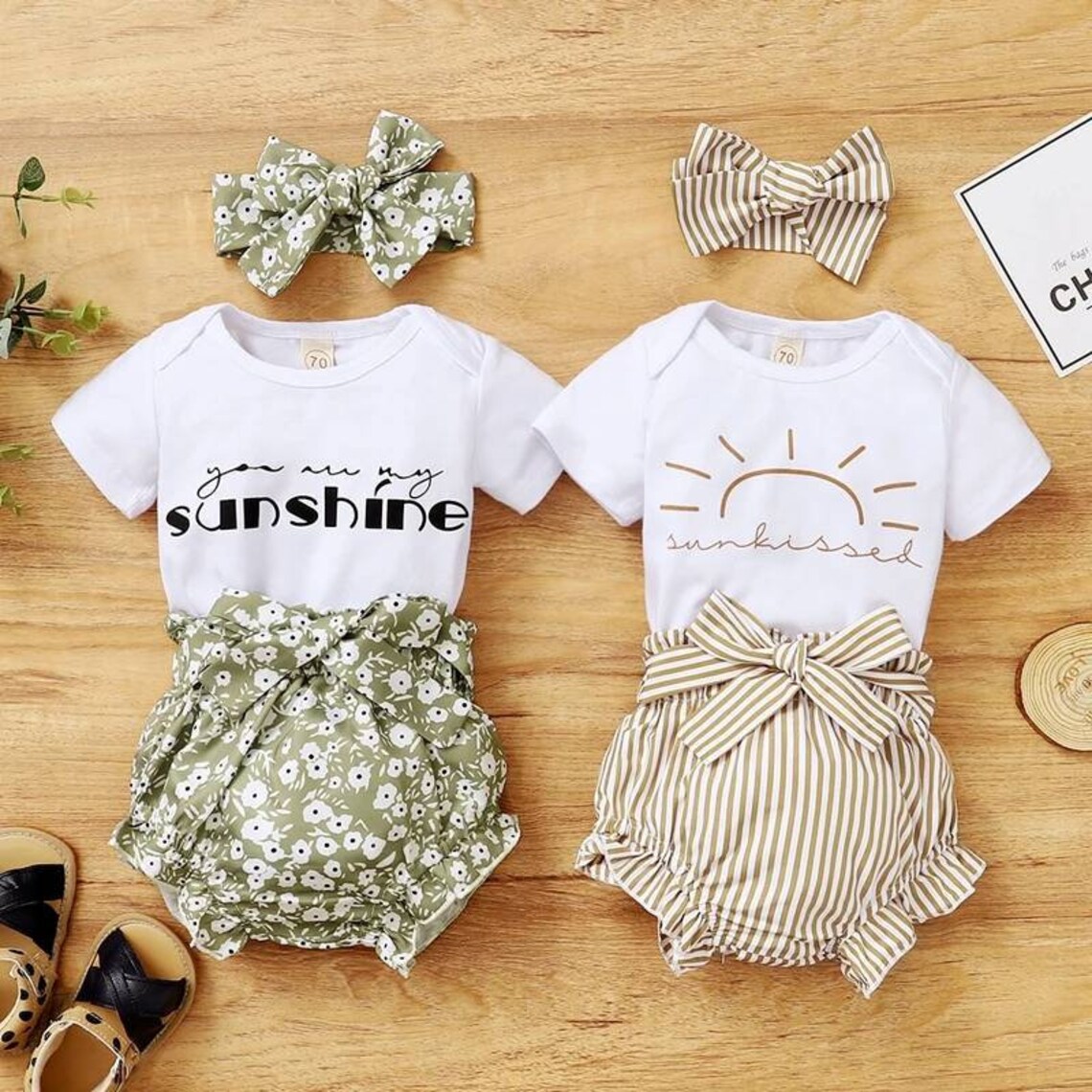 3 piece baby girl outfits Etsy
