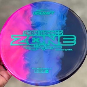 New Discraft 2025 Tour Series Zone (Adam Hammes) - Custom Disc Dye - Approach - 173-4g (some stamp wear from dye process)