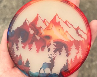 New MVP Mini Nano Glow Disc - Custom Disc Dye - This is a Mini Disc!