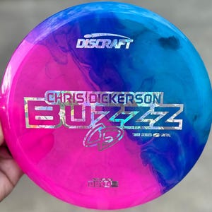 New Discraft 2025 Tour Series Z Swirl Buzzz (Chris Dickerson) - Custom Disc Dye - Midrange - 177+ Money Stamp