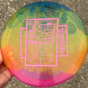 New Discraft Confetti Vulture with Ricky Wysocki Stamp - Custom Disc Dye - Distance Driver - Signed by Ricky Wysocki (faded a bit from dye)