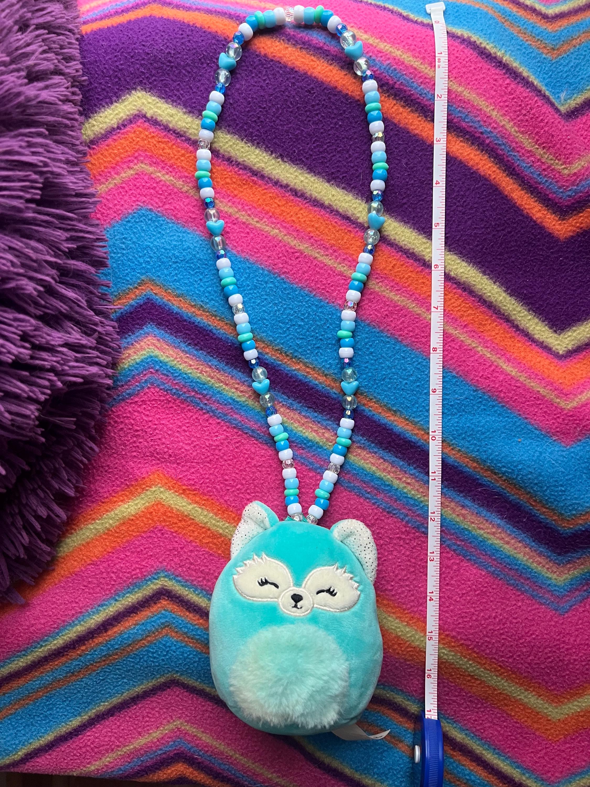 Collares Squishmallows - Paquete De 6 Individuales - Favores De Cumpleaños, Fiesta O Piñata - Hechos A Mano