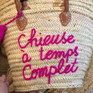 Personalized Straw Bag Monogrammed | French Market Bag | Custom Beach Bag | Bridesmaid gifts | Bachelorette Party Purse | Summer Tote Bag