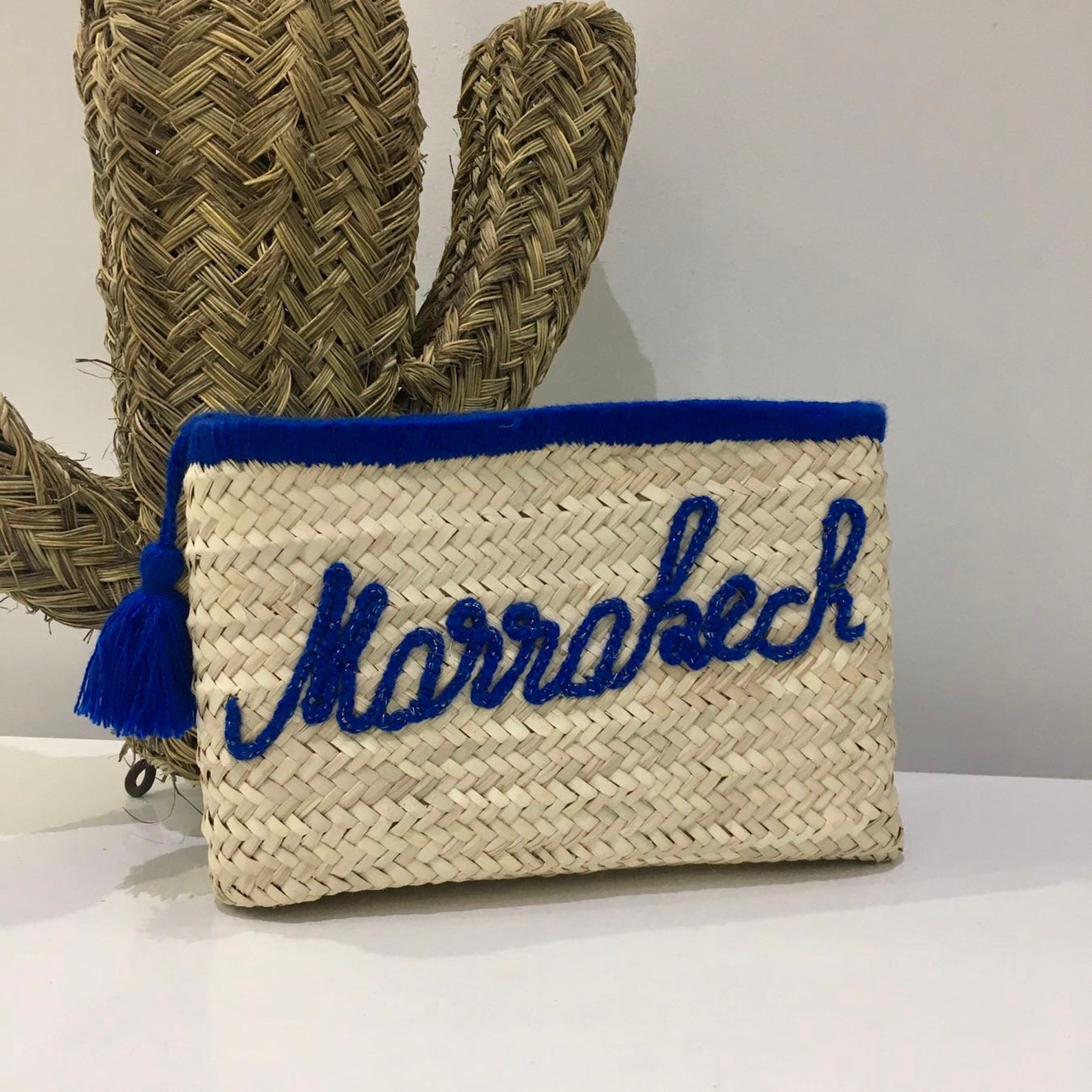 Personalized Straw Clutch Clutch With Names Monogram Straw Etsy