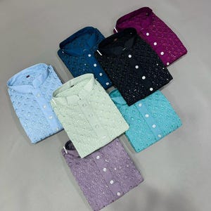 Men&#39;s Kurta Pajama Set for Wedding | Sherwani Style Groom Outfit | Eid And Festive Indian Wear | Party Kurta for Men