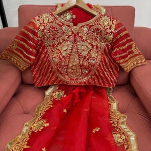 Designer Organza Silk Saree with Coding Dori Work | Heavy Indian Saree with Blouse | Wedding & Party Wear |Indian Sari For Women