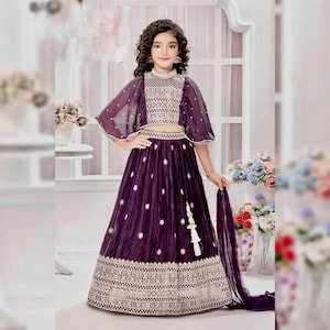 Kids Lehenga Choli Set for Special Occasions,Kids Party Wear Dress, Traditional Ethnic Wear for Girls, Kids Lehenga Choli