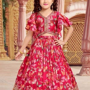 Kids Lehenga Choli Set for Special Occasions,Kids Party Wear Dress, Traditional Ethnic Wear for Girls, Kids Lehenga Choli