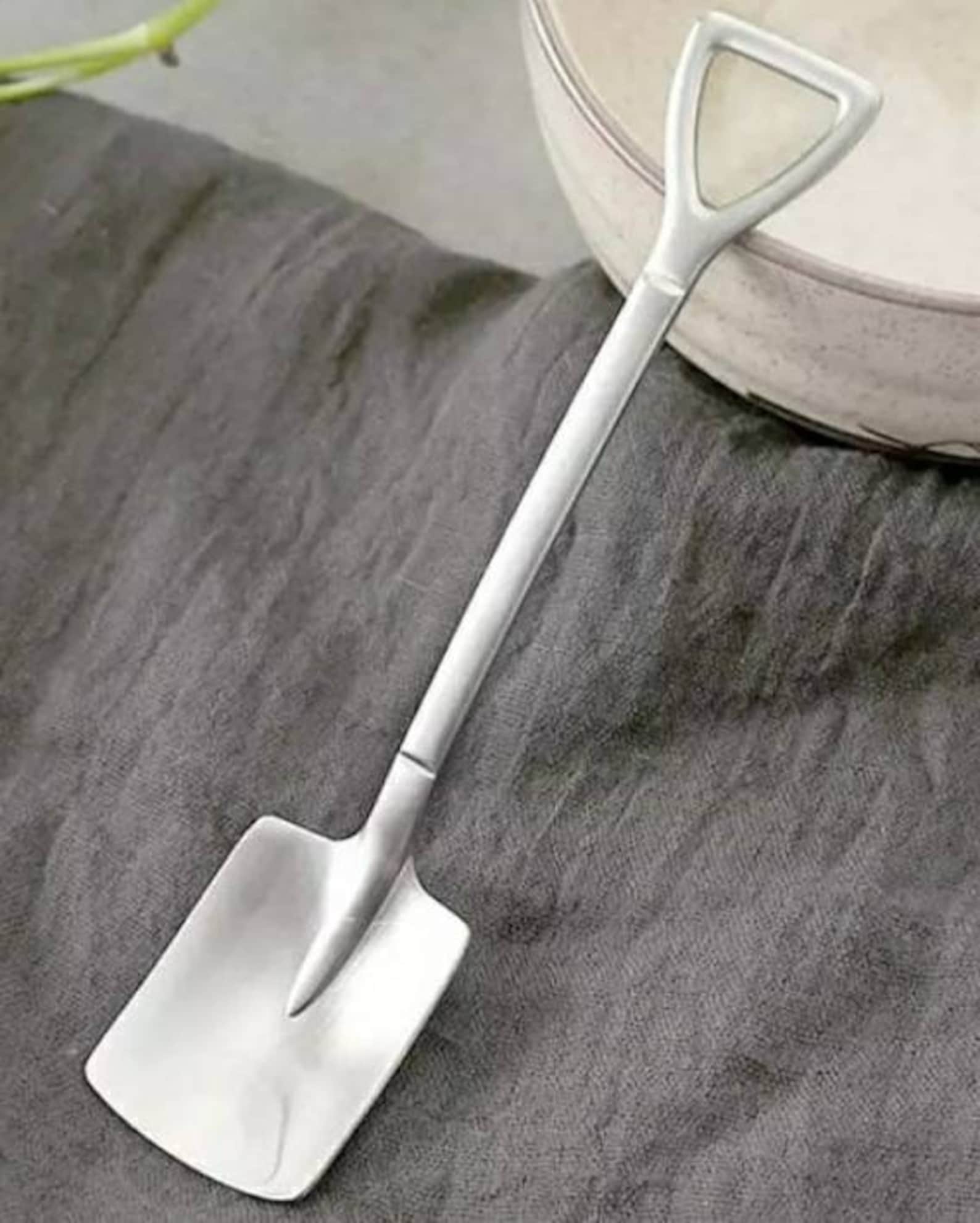 Spade & Shovel Shaped Stainless Steel Spoon Set Etsy