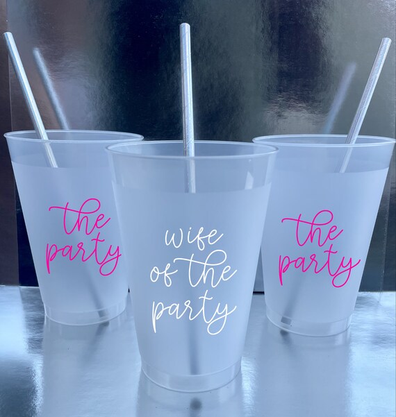 Wife of Party the Party Frosted Reusable Cup Straw Included Etsy