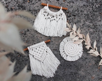 Makramee Magneten, Wandbehang, Kühlschrankmagnete, Geschenke, Boho, Magneten, Mitbringsel, Macrame Magnets, Kühlschrankmagneten