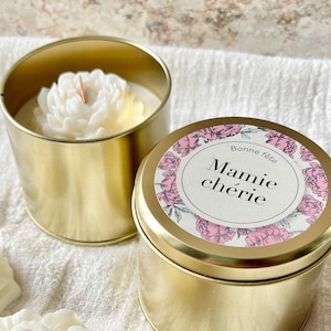 Grandmother's Day candle - Grandma's gift - Happy Grandma's Day I Scented vegetable wax wooden wick
