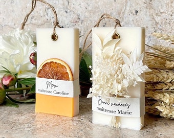 PERSONALIZED teacher gift I end of school year | thank you teacher | school gift | nursery gift | scented hanging card