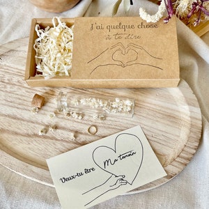 Demande témoin | Annonce mariage | Annonces  Grossesse | Papi / Mamie - Demande Marraine / Parrain | Témoin | PERSONNALISABLE