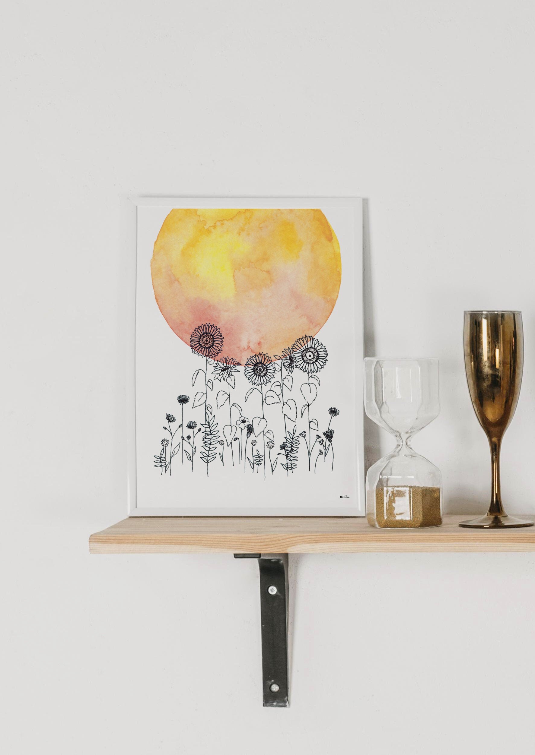 Affiche Aquarelle Lueur Printanière