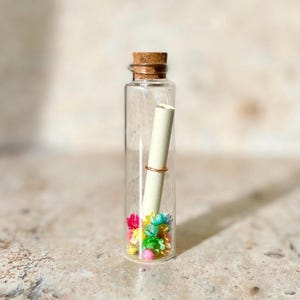 Customizable Message Bottle - Pregnancy Announcements | Wedding | Grandma - Godmother/Godfather Request | Witness | Valentine's Day Gift image 15