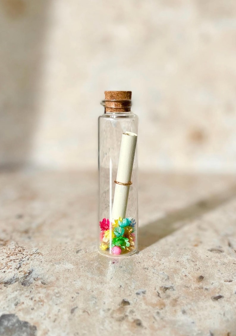 Customizable Message Bottle - Pregnancy Announcements | Wedding | Grandma - Godmother/Godfather Request | Witness | Valentine's Day Gift image 15