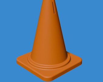 Traffic Cone Business Card Holder (3D Model)