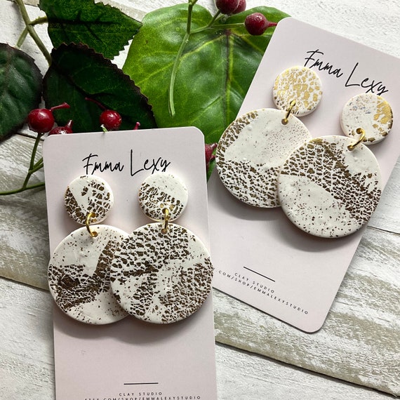Polymer clay earrings for sale best sale