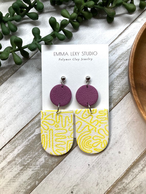 Handmade polymer clay jewelry for sale clearance