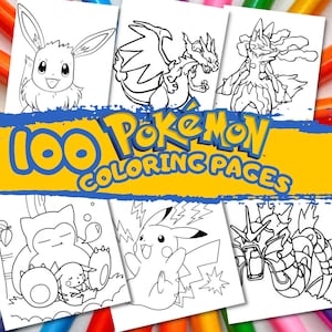 Pokemon Coloring Sheets 78 Digital PDF Coloring Pages -  Sweden