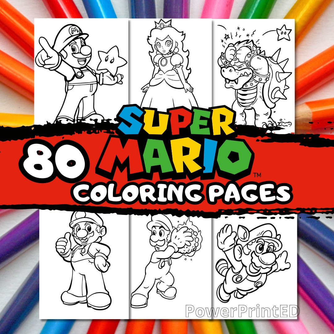 80 SUPER MARIO Coloring Pages / Printable Coloring Pages for Kid ...