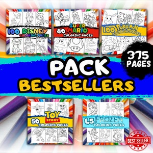 350 BESTSELLERS PACK coloring pages / bundle coloring pages /kids coloring pages /printable coloring pages /instant download /coloring sheer
