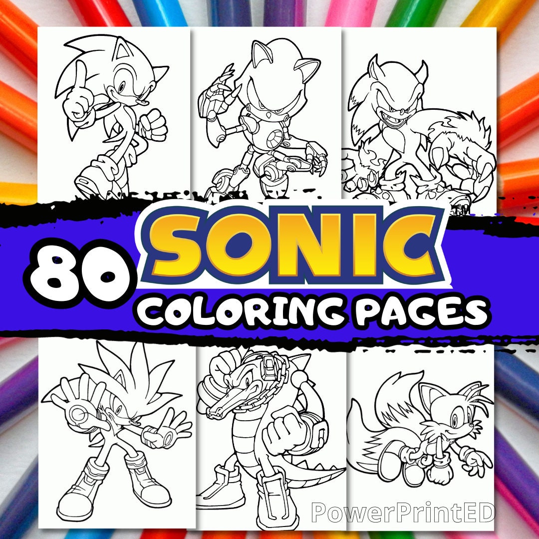  42Pack Sonic Coloring Books for Kids 4-8, Small