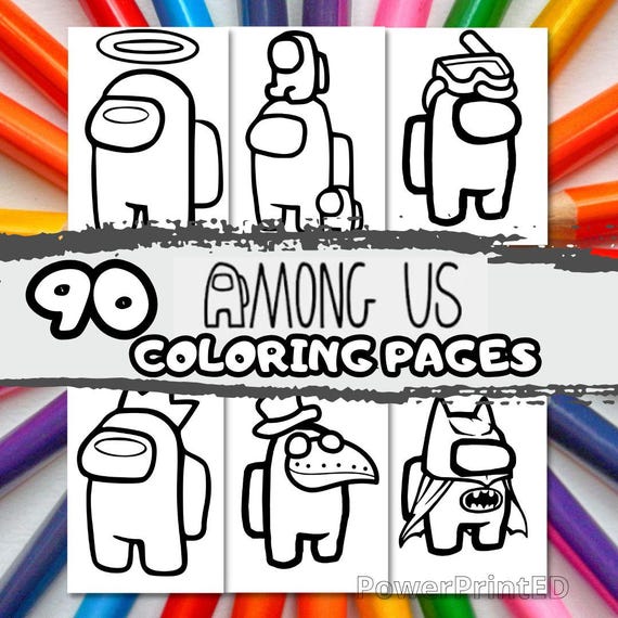 coloring page among us