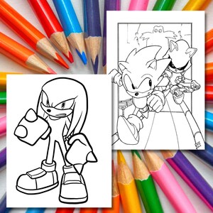 80 SONIC Coloring Pages /sonic Printable Coloring Sheets for Kids / A4 ...