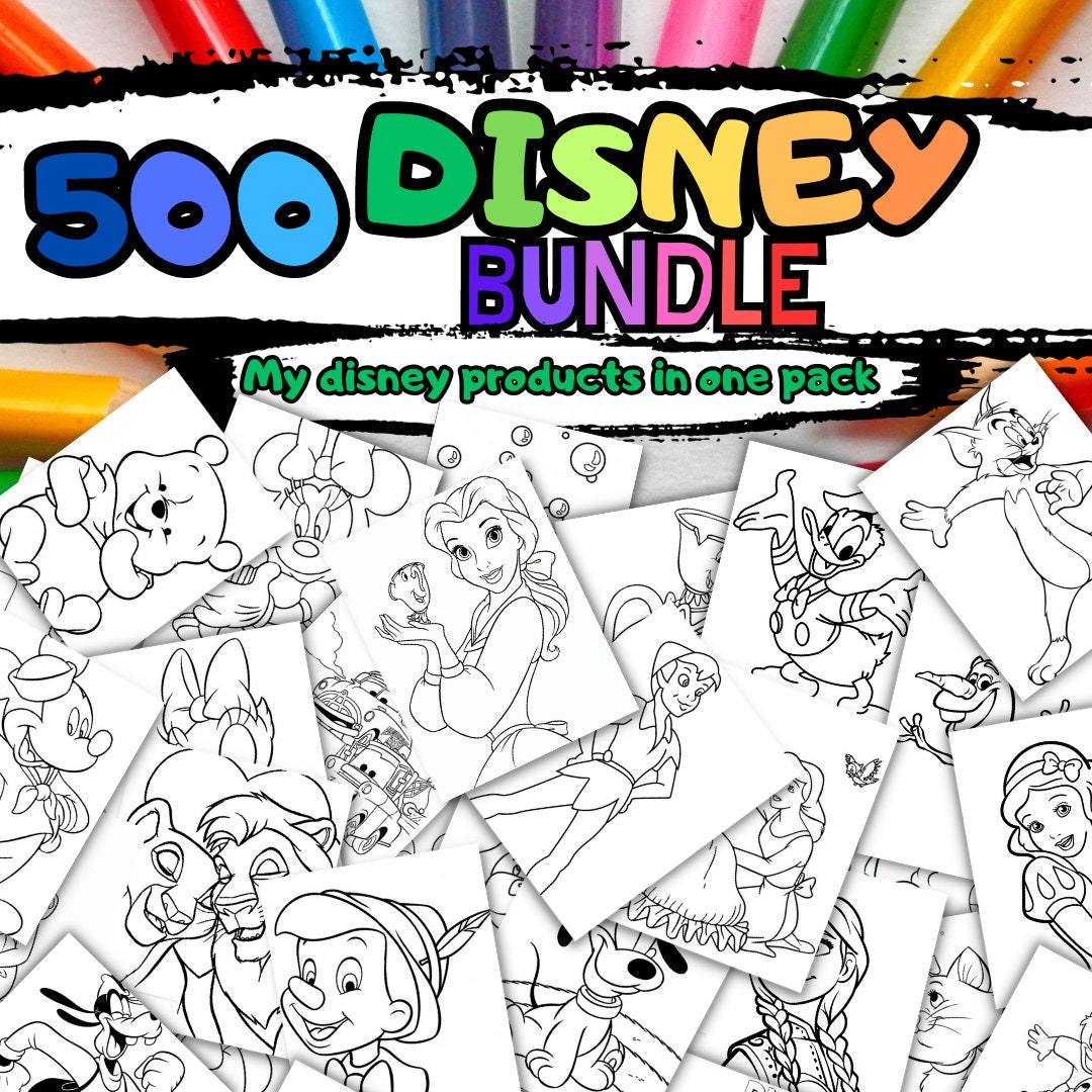 Disney Coloring Pages Printable Pdf Disney Characters Coloring Book for Kids Cartoon Coloring ...