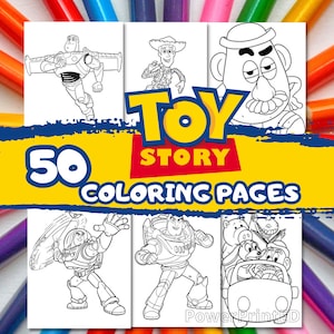 50 toy story coloring pages /birthday coloring / kid coloring pages / printable coloring pages/coloring book pages pdf/coloring sheet