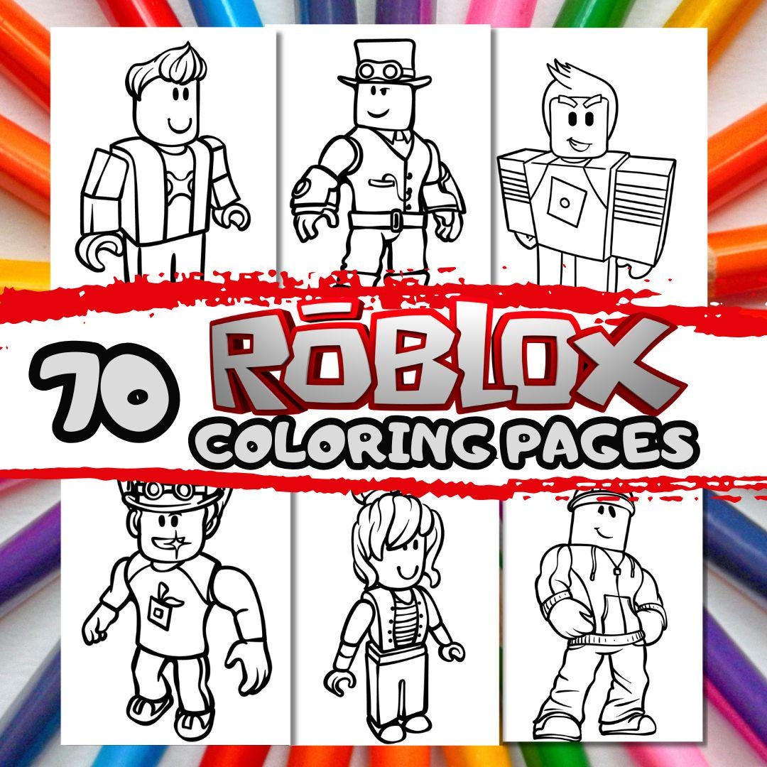 70-roblox-coloring-pages-coloring-pages-a4-format-for-children-s-creativity-kid-coloring-pages-printable-coloring-pages-etsy