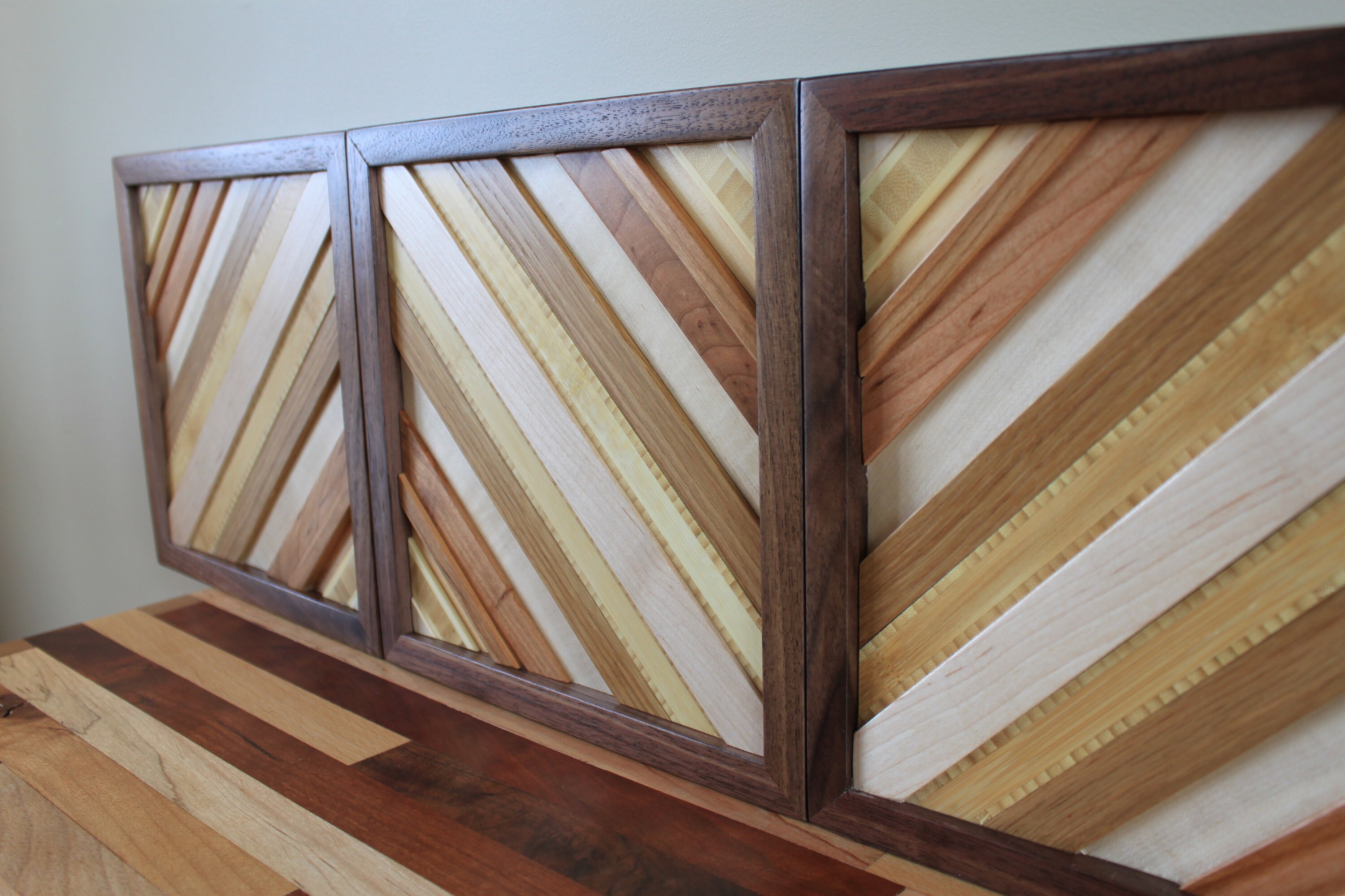 4 partes de pared de madera colgando | Etsy