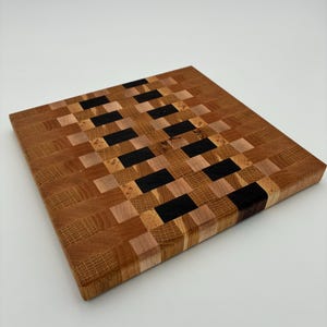 Handmade Wooden Scrap Cutting Board: Food Safe Oil Finish 9.75"x10.25"