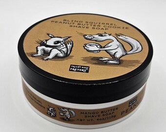 Blind Squirrel Peanut Butter Cookie Shaving Soap 4oz