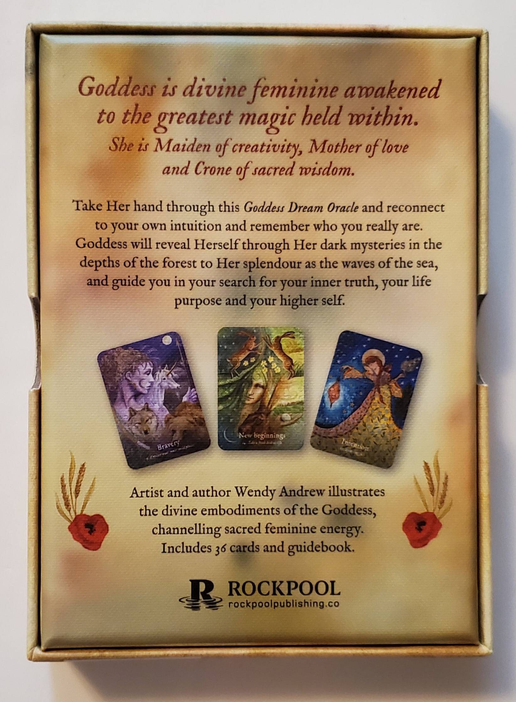CARD DECK!! Goddess Dream Oracle Deck and Guidebook Set (36