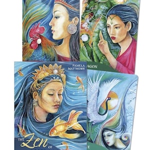 CARD DECK!! The Zen of Animals Oracle Deck and Guidebook Set (36 cards)(standard version)