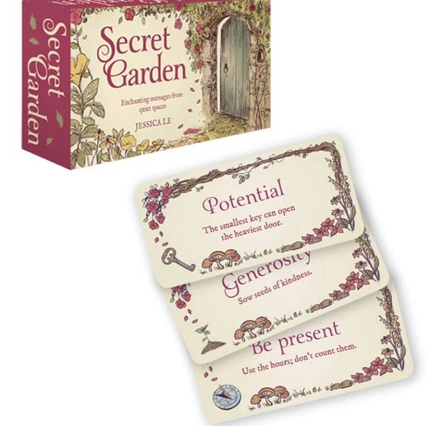 MINI INSPIRATION CARDS!! Secret Garden Oracle Cards Deck (40 cards)(standard version)(pocket travel)