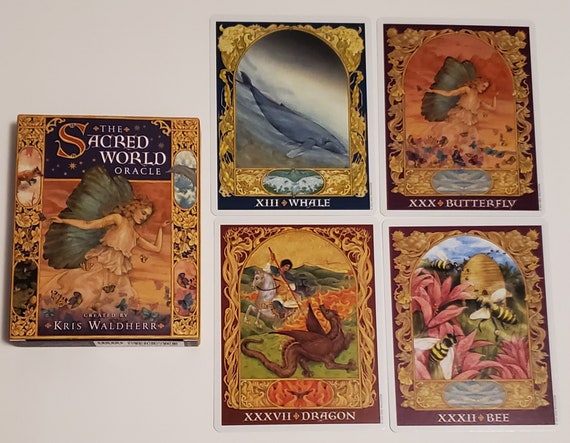 CARD DECK!! the Sacred World Oracle Deck and Booklet Set (44 Cards
