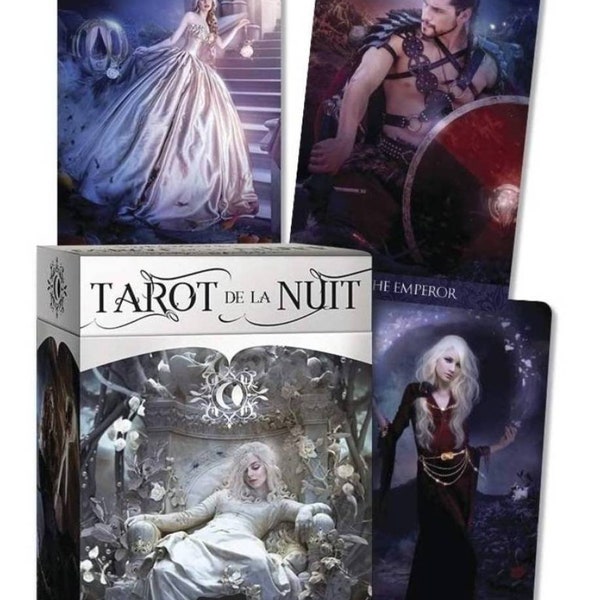 CARD DECK!! Tarot De La Nuit Deck and Guidebook Set (78 cards)(standard version)
