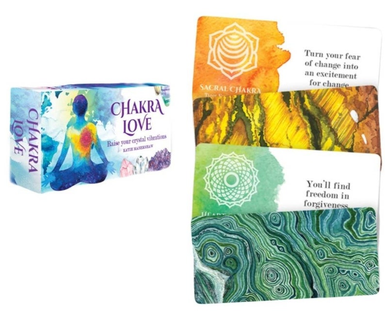 MINI INSPIRATION CARDS Chakra Love Oracle Cards Deck 40 Etsy