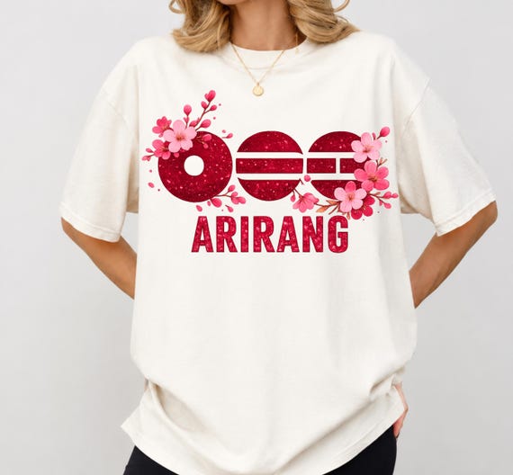 Comfort colors BTS World Tour Arirang Shirt, Floral Merch Shirt, Bangtan Merch 2026, Concert 2026 Shirt, Atmy Kpop Shirt, Kpop Fan Gift Tee