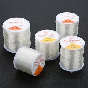 100M Transparent Elastic Thread For Jewelry Making Diy Bracelet Necklace Beaded Accessories 0.5-1.5mm Elastic Cord String