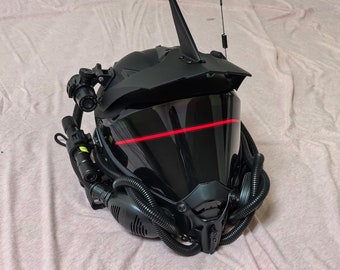 Decal Walterrific Helmet Cyberpunk Samurai Motorcycle Helmet